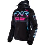 FXR RRX Womens Jacket Black/Sky Blue/Electric Pink/Char