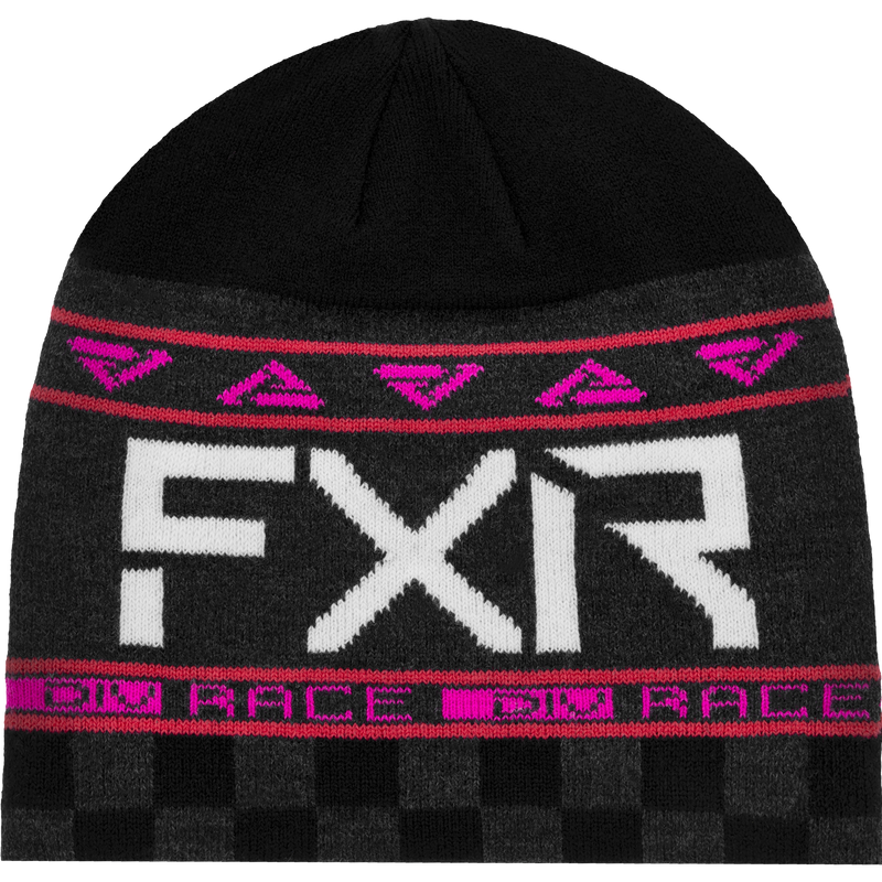 FXR Youth Race Division Beanie Black/E Pink