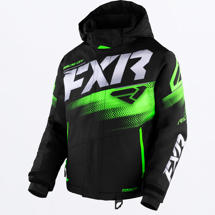 FXR Youth Boost Jacket Black/Lime