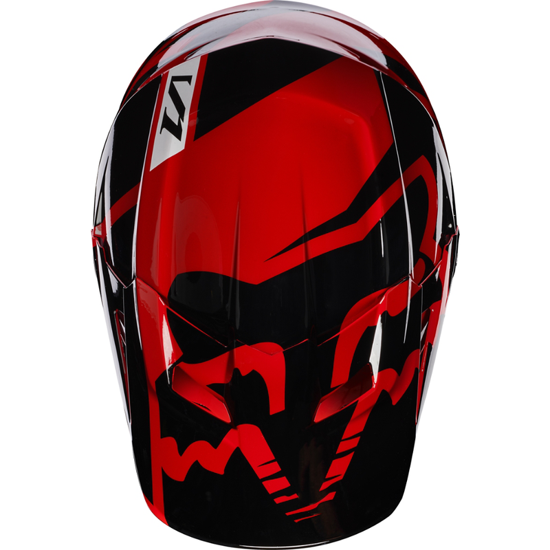 Fox Racing V-1 Race Helmet Red - 3
