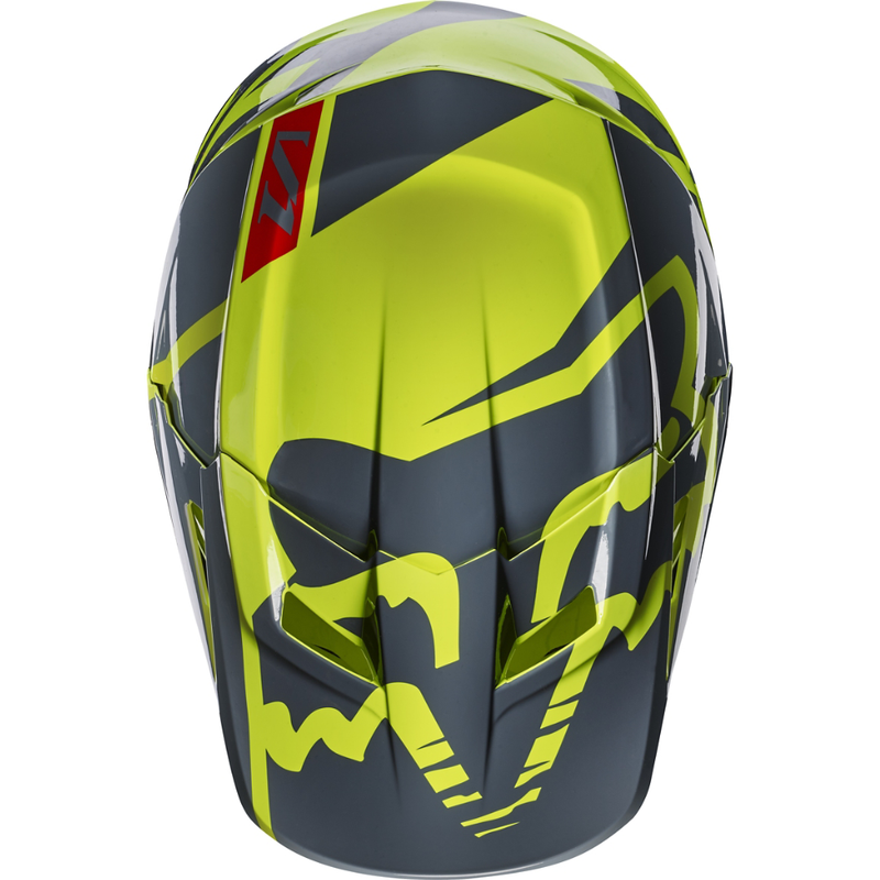 Fox Racing V-1 Race Helmet Bt. Yellow - 4