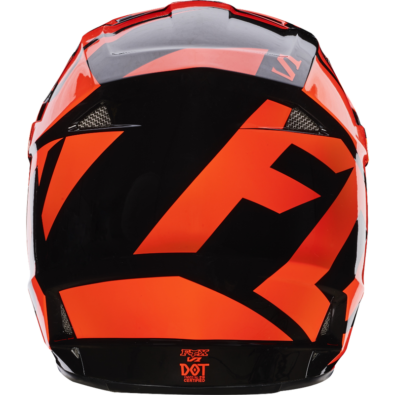 Fox Racing V-1 Race Helmet Orange - 3