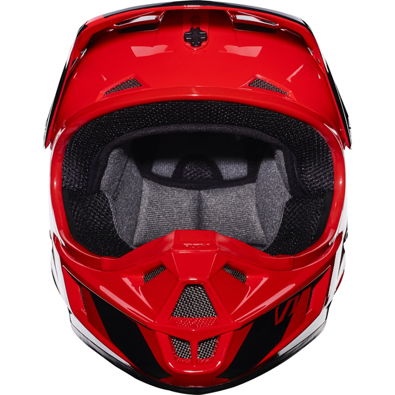 Fox Racing V-1 Race Youth Helmet Red - 4