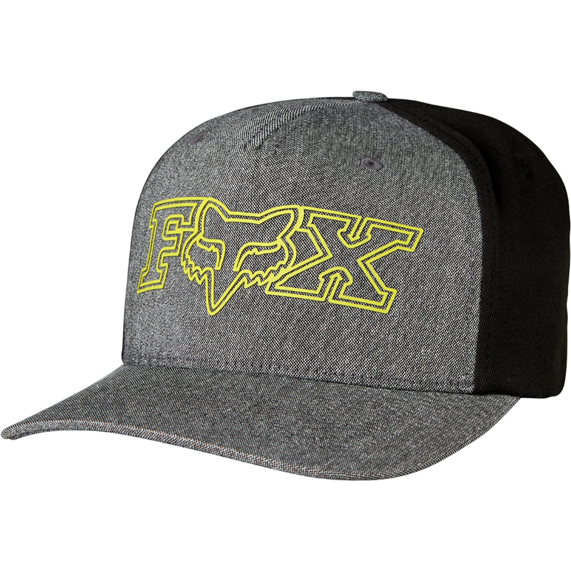 Fox Racing Transistor Flexfit Hat Heather Black