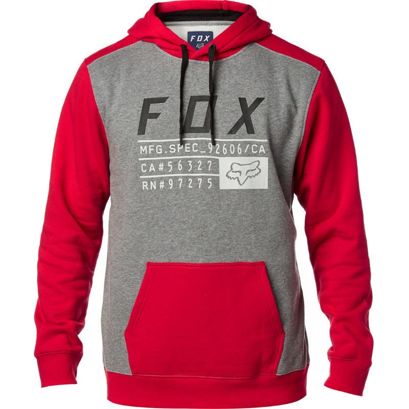 Fox Racing District 3 Pullover Hoody Red