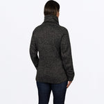 FXR Women's Ember Sweater Pullover Black Heather/Dusty Lilac