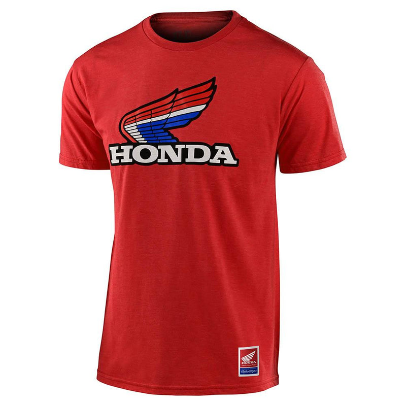 TLD Honda Retro Victory Wing Tee Red Heather
