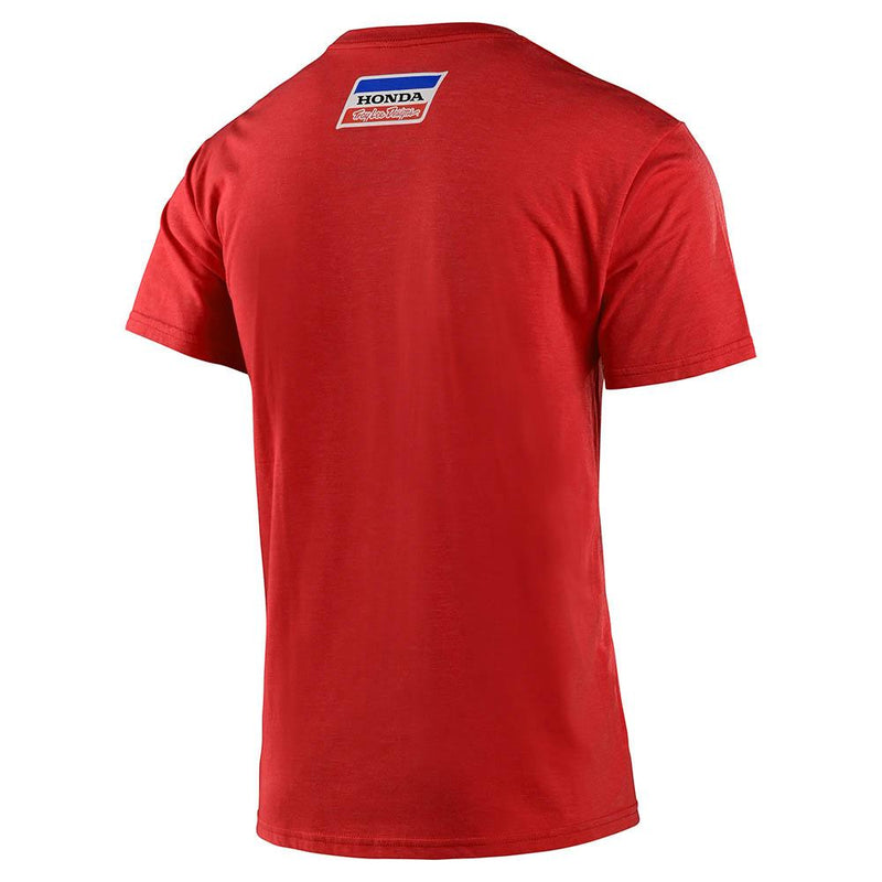 TLD Honda Retro Victory Wing Tee Red Heather