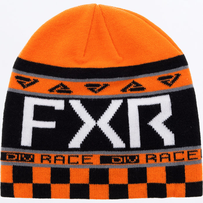 FXR Race Division Beanie Char Orange/Black