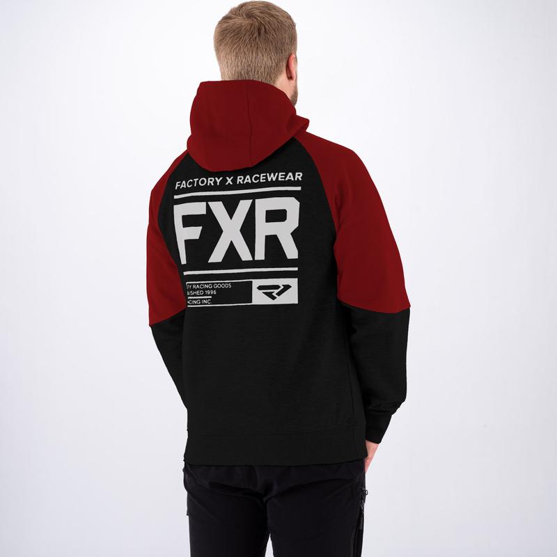 FXR Factory Pullover Fleece Black/Rust
