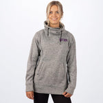 FXR Women's Ember Sweater Pullover Grey Heather/Purple