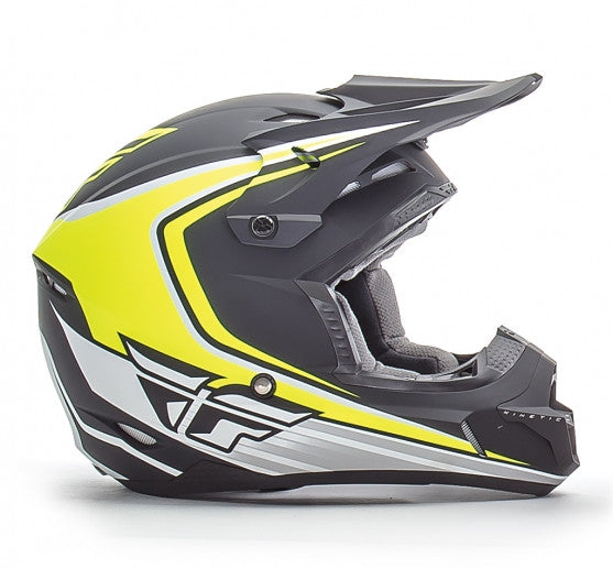 Fly Racing Kinetic Fullspeed Helmet MtBlk/Hi Vis - 2