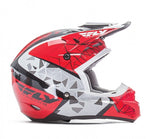 Fly Racing Kinetic Crux Helmet Red/Bk/Wht - 2