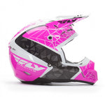 Fly Racing Kinetic Crux Helmet Pink/Blk/Wht - 2