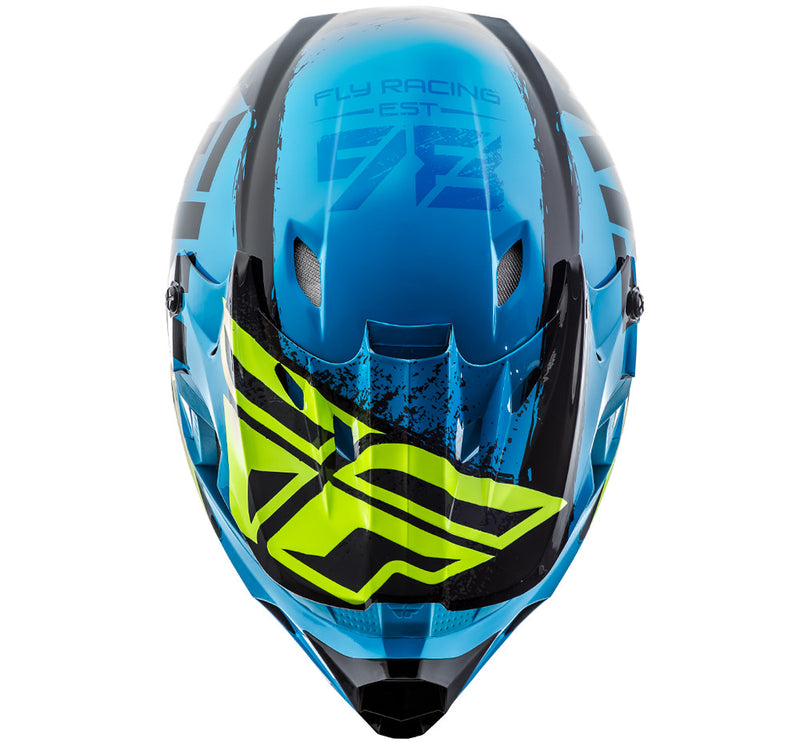 Fly Racing Kinetic Burnish Helmet Blue HiVis