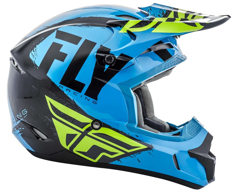 Fly Racing Kinetic Burnish Helmet Blue HiVis