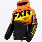 FXR Youth Boost Jacket Black/Orange Hi-Vis Fade