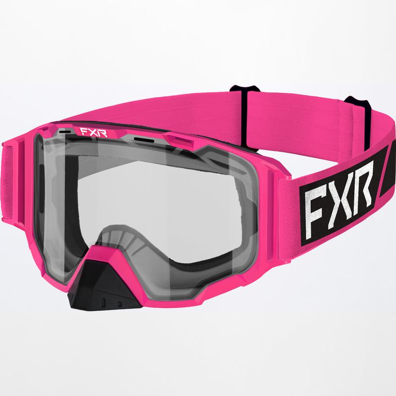 FXR Youth Maverick Clear Goggle Electric Pink