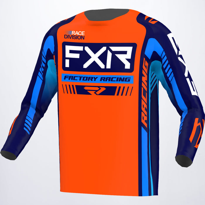 FXR Youth Clutch Pro MX Jersey Orange/Navy