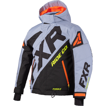 FXR CX Kids Jacket Grey/Orange/HiVis