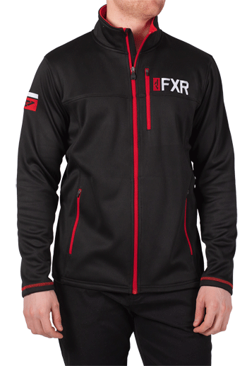 FXR Elevation Tech Zip Fleece Black/Red