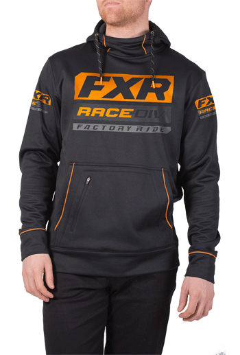 FXR Race Division Tech Pullover Fleece Black/Orange