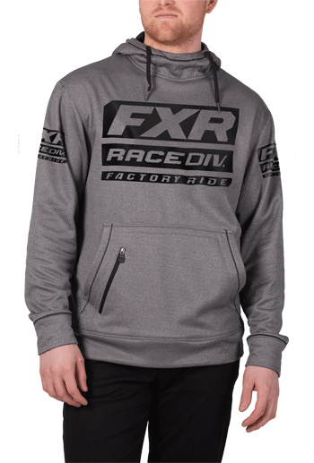 FXR Race Division Tech Pullover Fleece Grey/Black