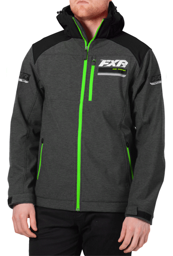 FXR Renegade Softshell Charcoal/Lime