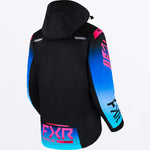 FXR Women's RRX Jacket Black/Blue/E Pink Fade