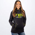 FXR Unisex Podium Tech Pullover Fleece Black/Hi-Vis