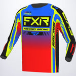 FXR Youth Clutch Pro MX Jersey Blue/Hi-Vis/Red