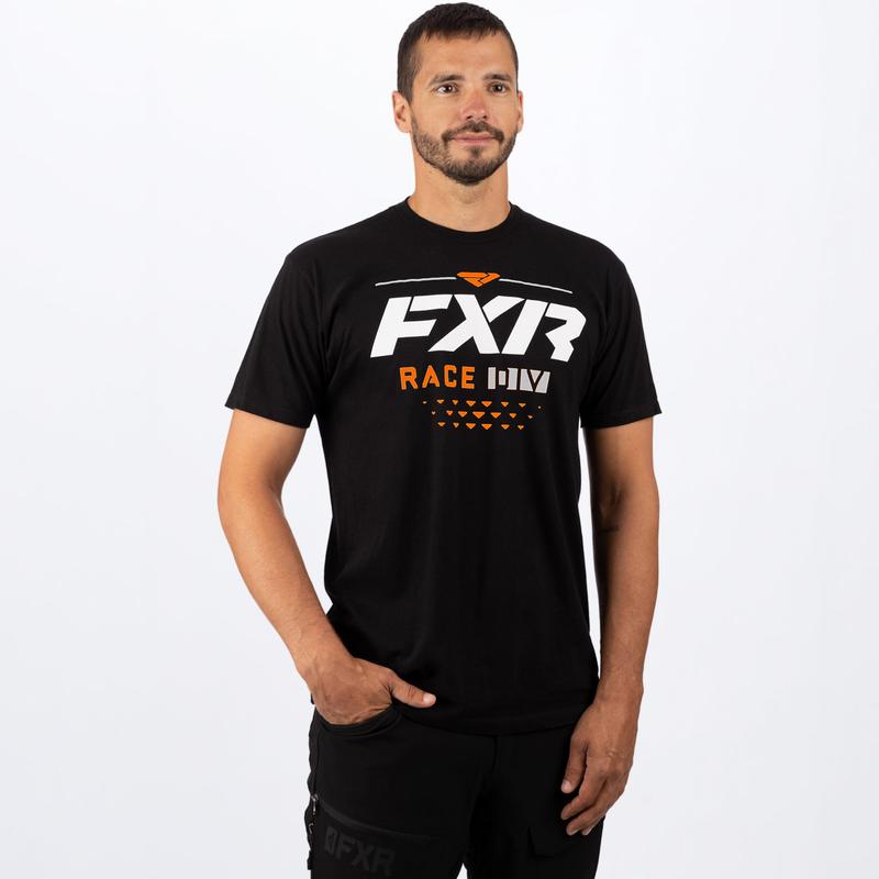 FXR Men's Race Div Premium Tee Black/Orange