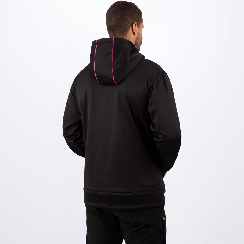 FXR Unisex Podium Tech Pullover Fleece Black/Electric Pink