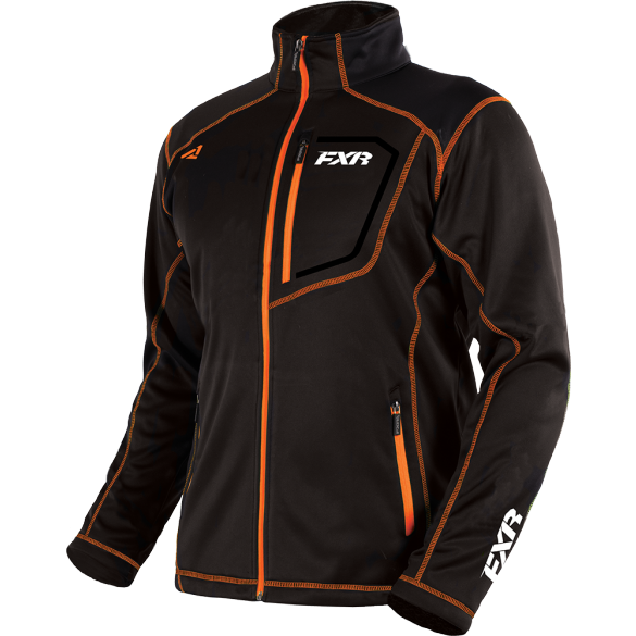 FXR Elevation Tech Zip Fleece Black/Orange