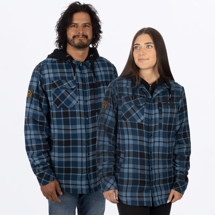 FXR Unisex Timber Insulated Flannel Jacket Steel/Slate