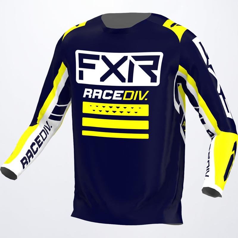 FXR Youth Clutch Pro MX Jersey Midnight/White/Yellow