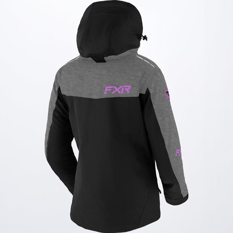 FXR Women's Renegade FX Jacket Black/Grey Heather/Lilac