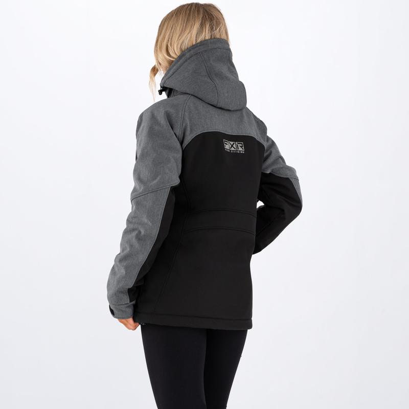 FXR Women's Vertical Pro Insulated Softshell Grey Heather/Black