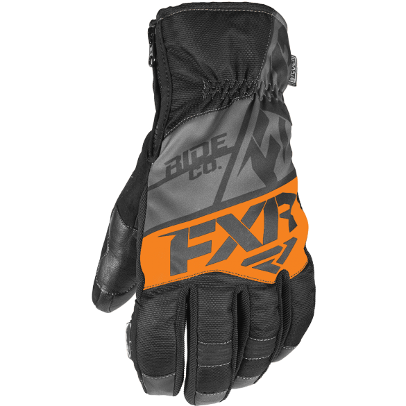 FXR Fuel Short Cuff Glove Black/Char/Orange