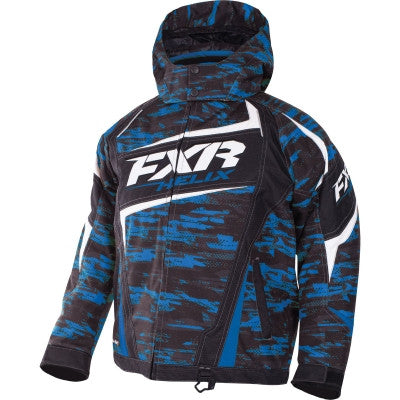 FXR Helix Youth Jacket Blue/Char – Bristow's Online