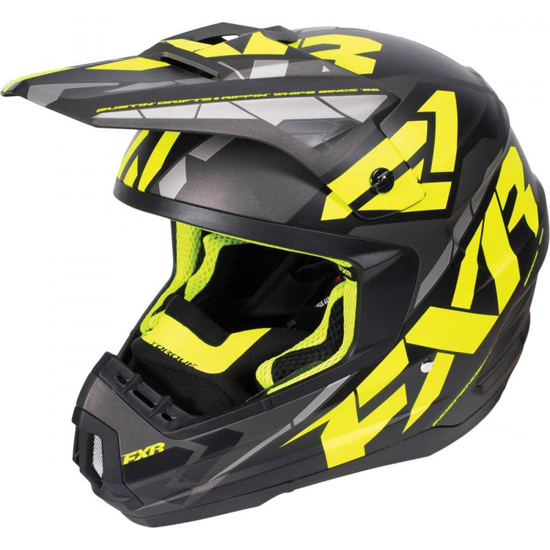 FXR Torque Core Helmet Blk/Hi Vis