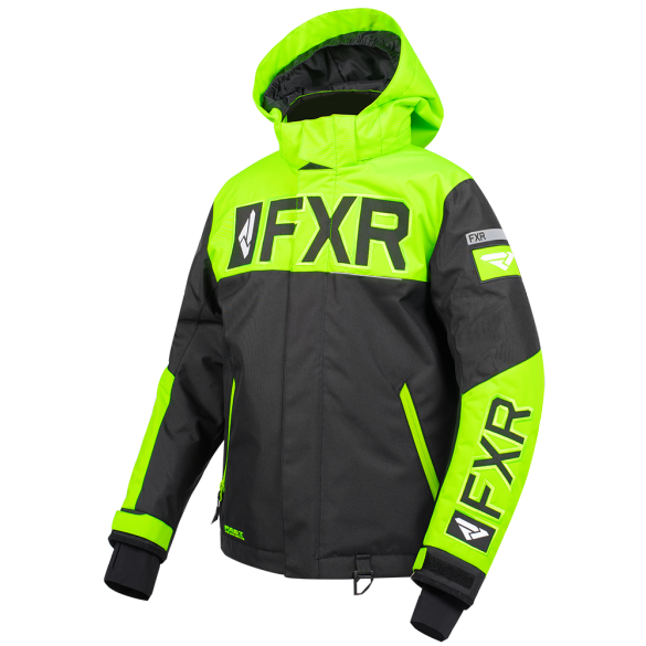 FXR Helium Youth Jacket 19 Black Lime