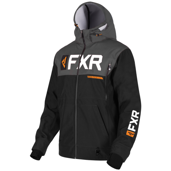 FXR Helium Ride Softshell Jacket Black Orange