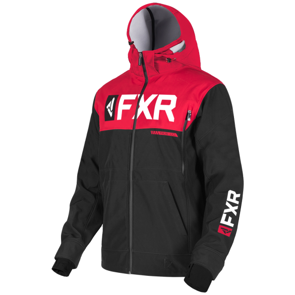 FXR Helium Ride Softshell Jacket Black Red
