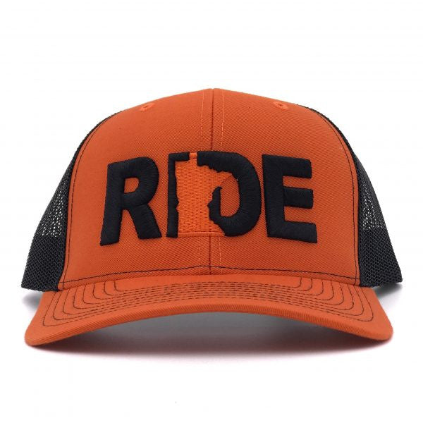 Ride Minnesota Hat Trucker Snapback Orange/Black