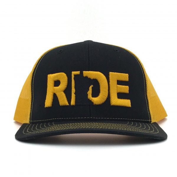 Ride Minnesota Hat Trucker Snapback Black/Yellow