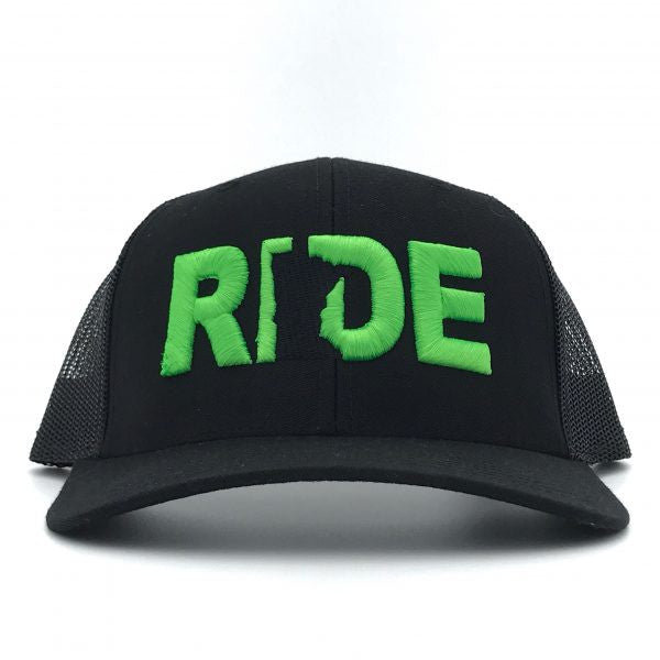 Ride Minnesota Hat Trucker Snapback  Black/Green