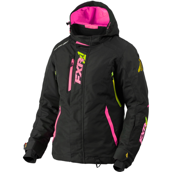 FXR Vertical Pro Womens Jacket Black/ElecPink/HiVis
