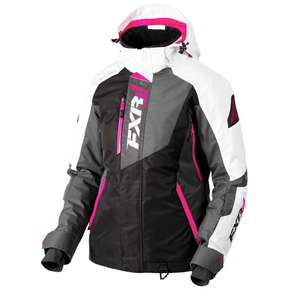 FXR Vertical Pro Womens Jacket Black/Charcoal/Fuchsia