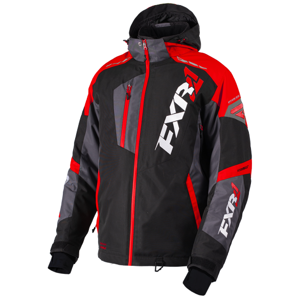 FXR Mission FX Jacket Black/Red/Charcoal